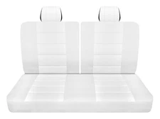 Fits 1969 Ford Galaxie 2dr sedan Front seat covers 50-50 top solid bottom white