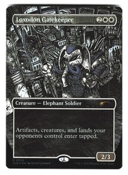 Loxodon Gatekeeper 2354 Foil Secret Lair Drop - Kevin Eastman Inks