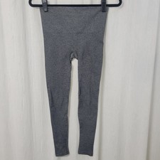 Spanx Leggings Womens S Gunmetal Gray Pull On Stretch Shaping EUC