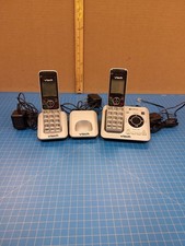 VTech CS6629-3 Cordless Phone System 2 Handsets 3 Bases Answering Machine Silver