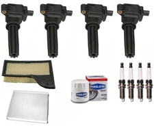 Direct Ignition Coil, Spark Plugs & Filters For 2015-2020 Ford Mustang 2.3L