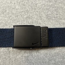 Nike Mens Blue Knit Web Belt O/S With BlackAdjustable Buckle 49" Total