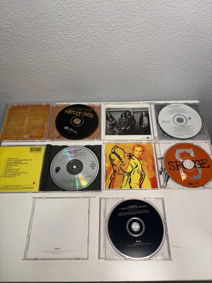 10 Vintage Rock Albums CD Bundle Genesis Rolling Stones Motley Crue & More - Imagem 2 de 4
