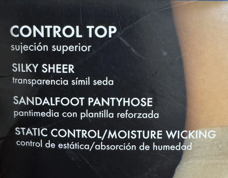 4*NEW y2k George Fashion Pinstripe Control Top Legwear Coffee Medium Bundle old - Image 2 of 4