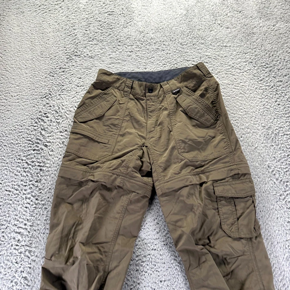 Eastern Mountain Sports Pant Womens 0 Brown Nylon Windbreaker 2 in 1 Convertible - Image 2 of 4