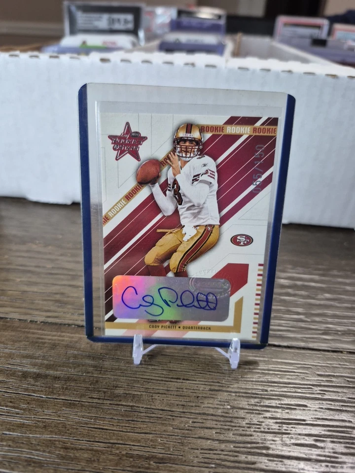 2004 Leaf Rookies & Stars Longevity Parallel /150Cody Pickett Rookie Auto RC - Image 4 of 4