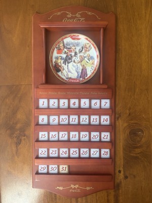 Vintage Coca-Cola Days Collector's Plates Perpetual Calendar