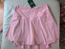 NWT Halara SoftlyZero Airy Crossover Tennis Skirt Skort 2 Side Pockets Pink SZ M