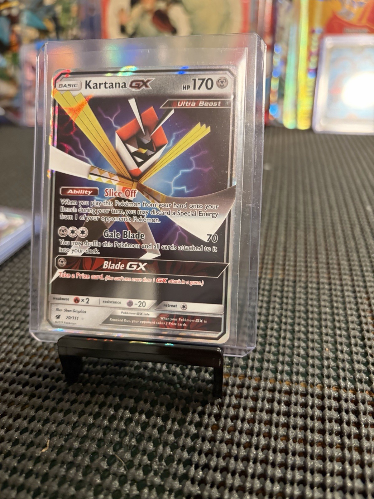 Pokémon TCG Kartana GX 70/111 Sm-Crimson Invasion Holo Card 2017