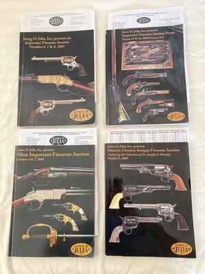 James D. Julia Firearms Auction Catalog Lot 2003/04/09/2010 w/ ** Price Lists**