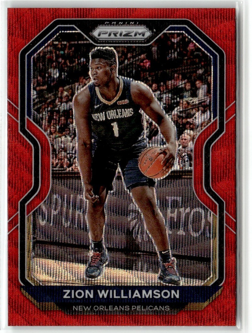 Zion Williamson 2020-21 Panini Prizm Ruby Wave Red New Orleans Pelicans #1