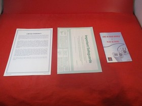 Sony Playstation 1 PS1 System Console Manual + Inserts + Volume 10 Demo w/ Bag!