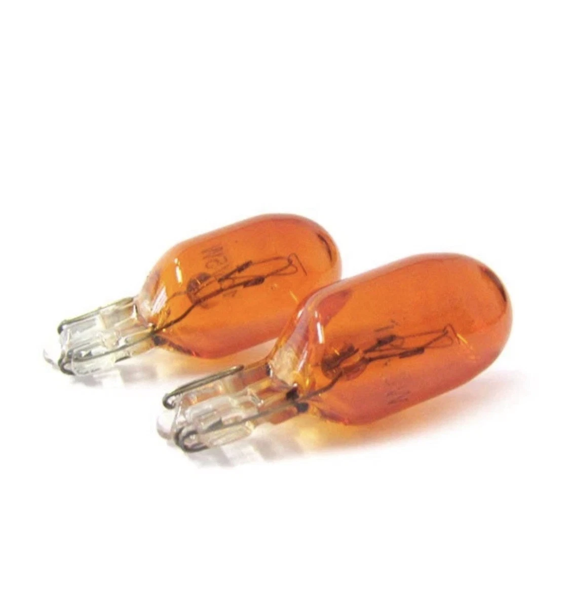 2 Piezas Lámparas Alogena T10 WY5W 12V 5W Ámbar Naranja Zuque Vidrio W2,1x9,5