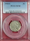 1918-S BUFFALO NICKEL PCGS XF40