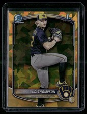 2025 Bowman Draft #BDC-14 JD Thompson Sapphire Gold /50