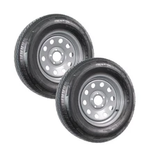 eCustomrim 2-Pack Radial Trailer Tire On Rim ST205/75R15 Load Range D Load 5 ...