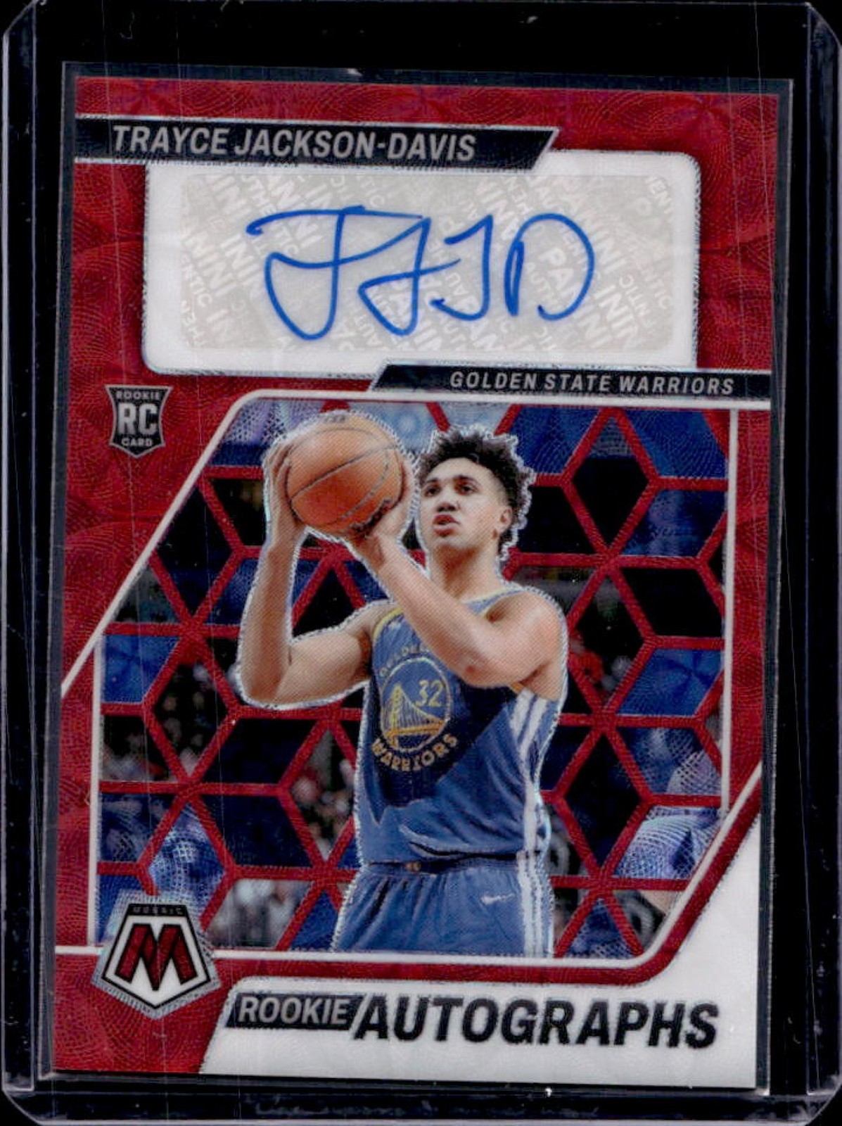 2023-24 Mosaic Trayce Jackson-Davis Rookie Auto Choice #RA-TJD Warriors