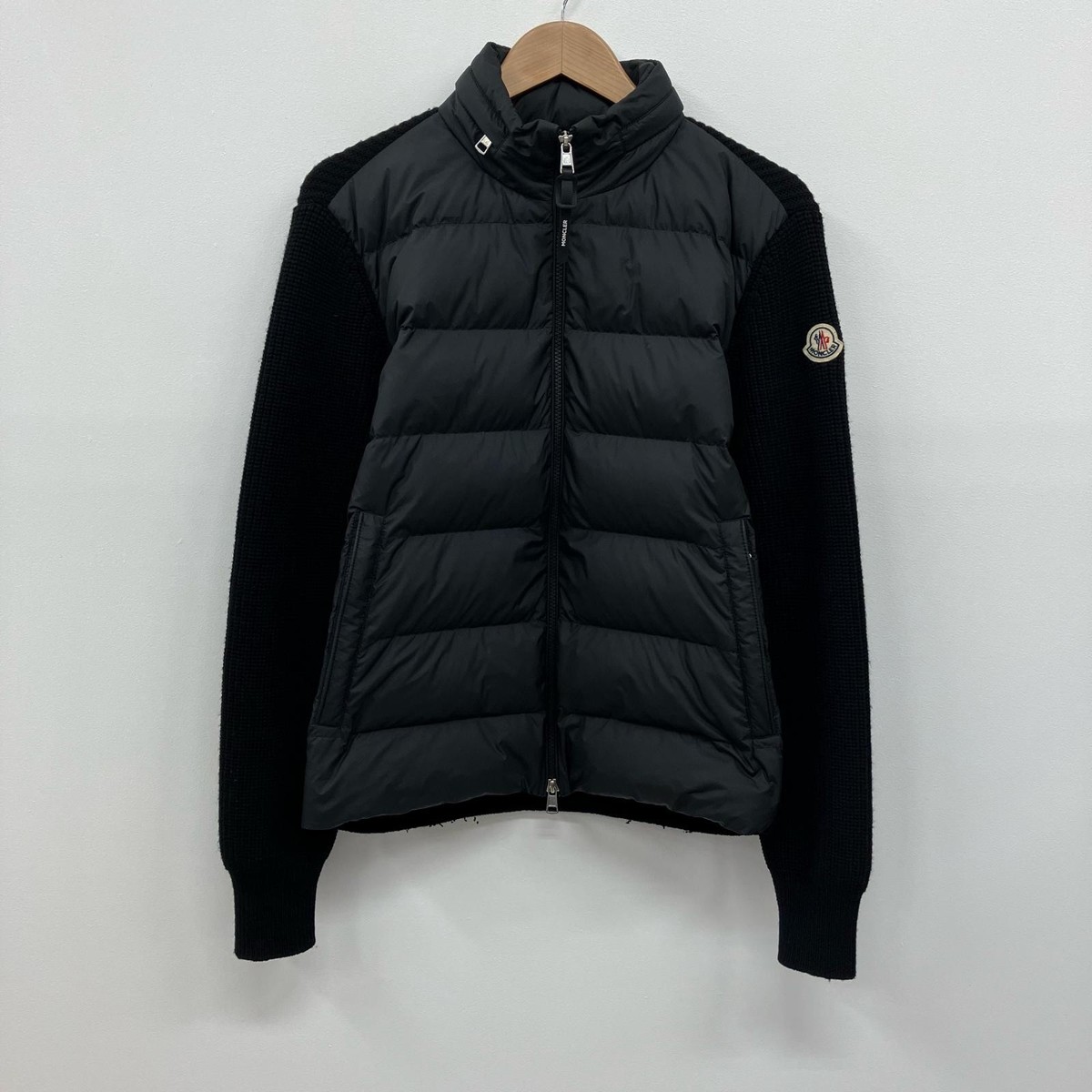 モンクレール　cardigan toricot サイズS メンズ　ブラック MONCLER モンクレール ジップアップ カーディガン/CARDIGAN