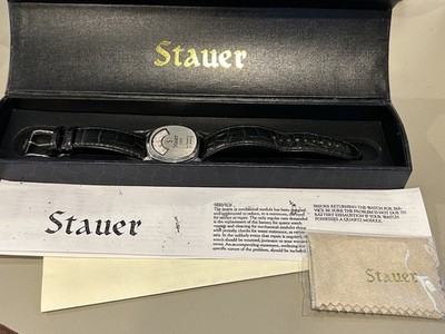 Stauer 1930 Dashtronic, Automatic, 21 Jewels, Stainless Steel, Leather  Used