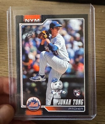 2026 Topps Jonah Tong RC Hidden Mascot Mr. Met BLACK /10 SSP Mets