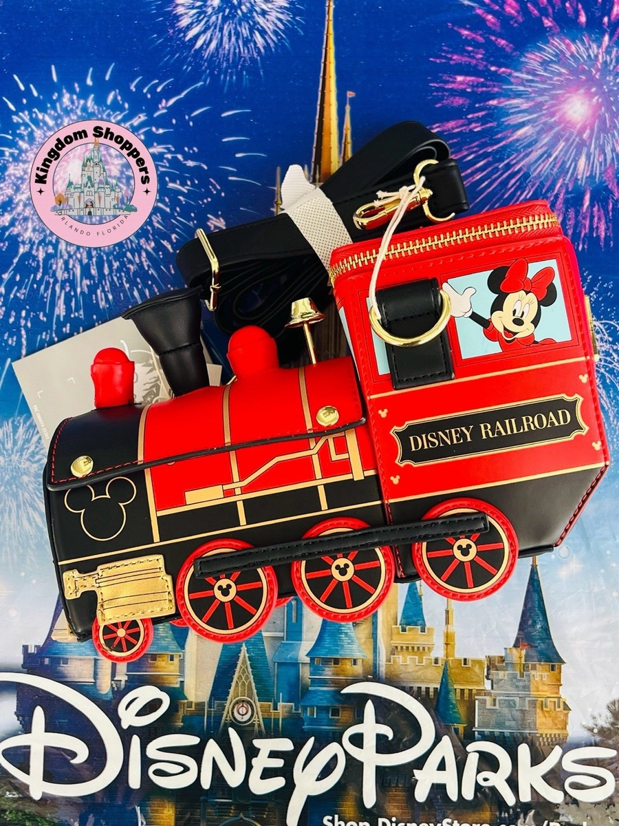 2026 Disney Parks Loungefly Railroad Train Mickey Minnie Mouse
