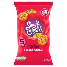 Snack a Jacks Sweet Chilli Multipack Rice Cakes Crisps 5 x 19g
