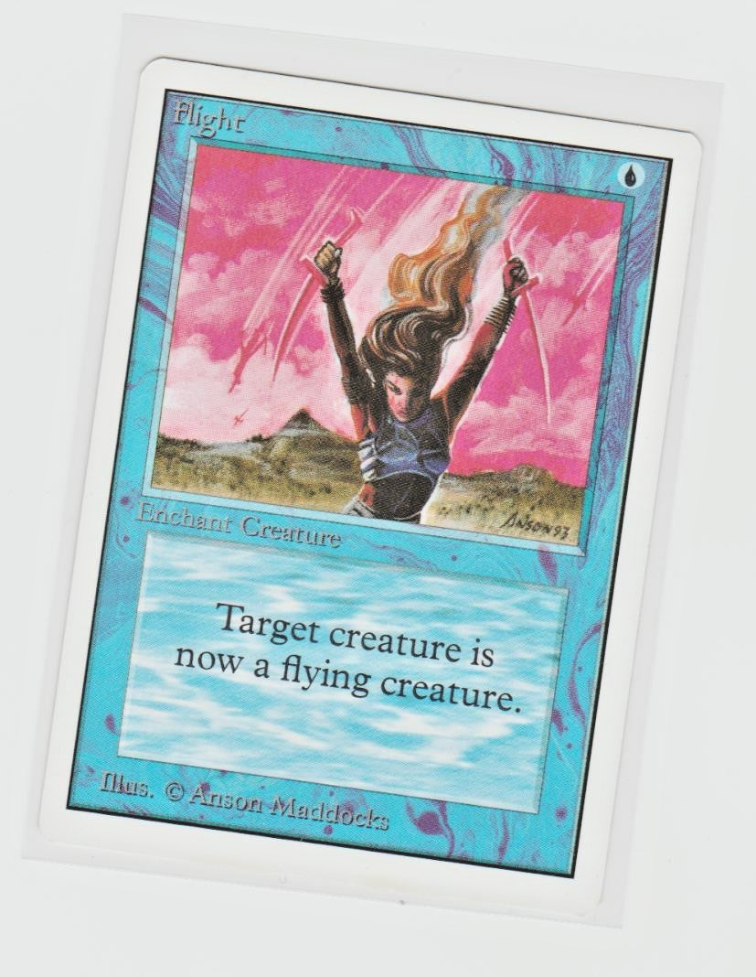 Magic the Gathering ~ MTG ~ 1x Flight ~ UNLIMITED ~ M/NM ~