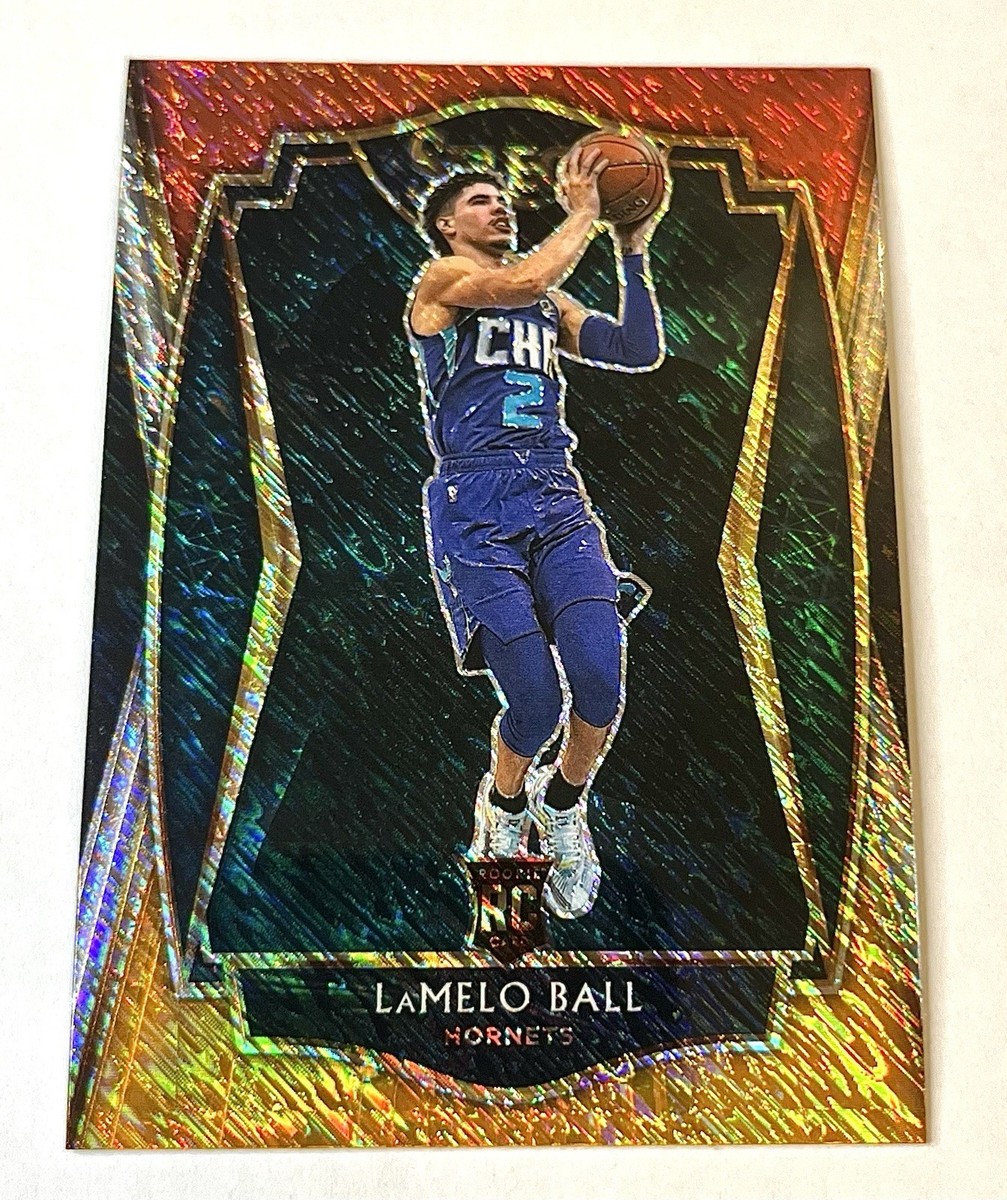 その他 NBA card lamelo ball RC select patch Lamelo Ball 2020-21 Panini Select #183 Red & Orange Prizm