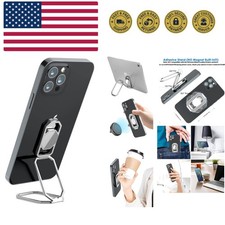 Phone Ring Holder Finger Kickstand, Upgraded 360  Rotation Metal Phone Grip f...