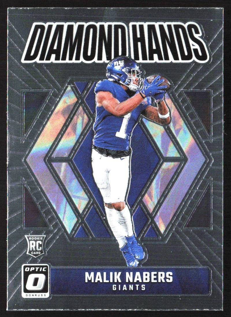 2024 Donruss Optic Diamond Hands Malik Nabers Rookie #4 KS8-2