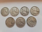 New Listing10 - 90% Silver Benjamin Franklin Half 7 D mint, 3 P mint circulated