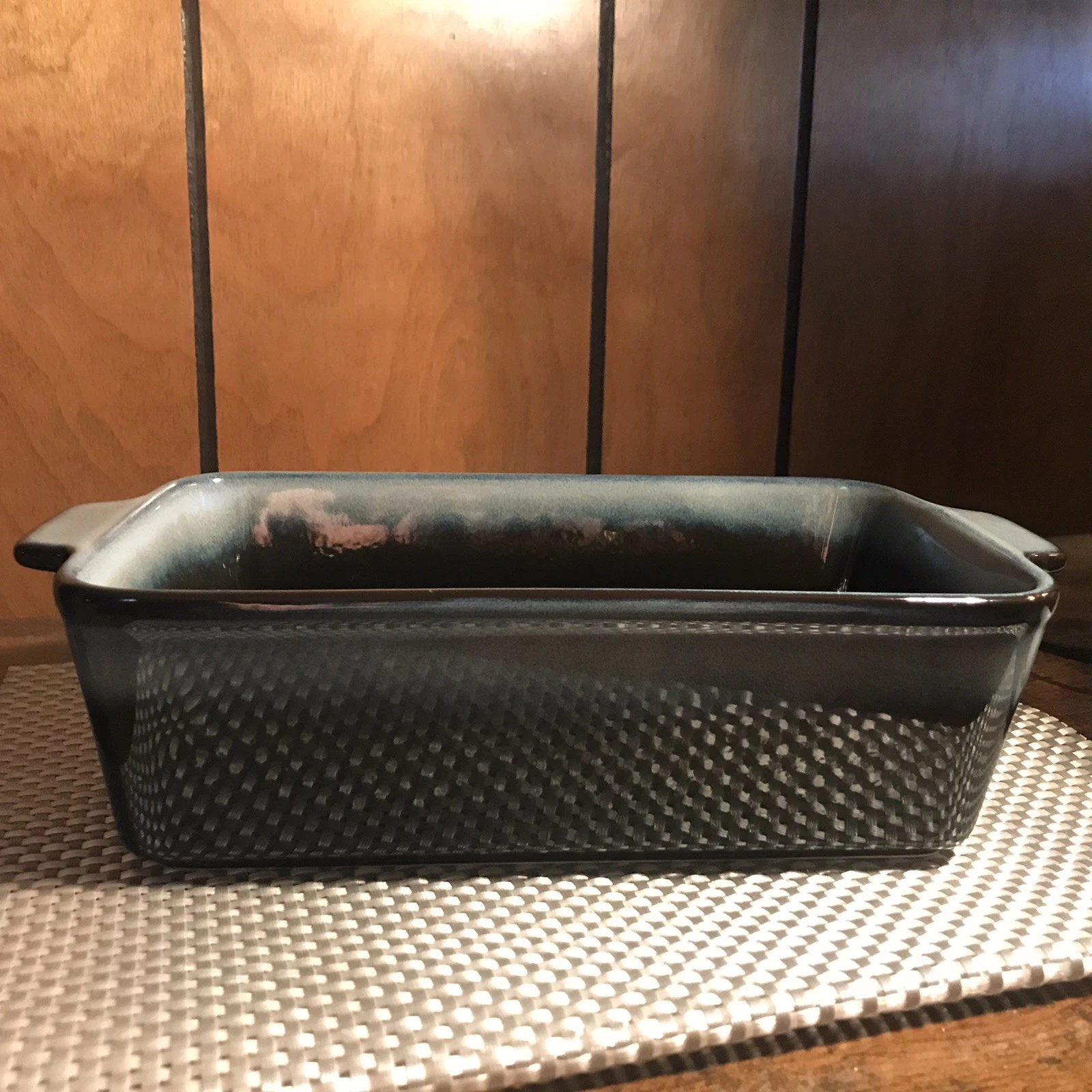 Elise Blue Stoneware Loaf Dish Casserole Pan 10.5" PFOA/PTFE-Free Dishwash Safe