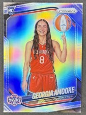 Georgia Amoore 2025 Panini Prizm WNBA #103 Silver Prizm Rookie Mystics RC