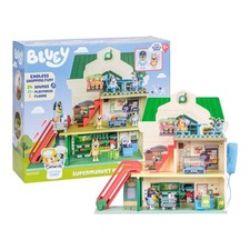 Bluey Supermarket Playset, 3 Different Levels with Exclusive and Bingo Figures.