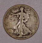 1934-S "Liberty Walking" SILVER Fifty-Cent Coin, Fine Condition