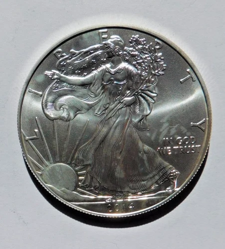 2014 American Silver Eagle Dollar Coin United States Mint 0.999 1 Troy oz BU