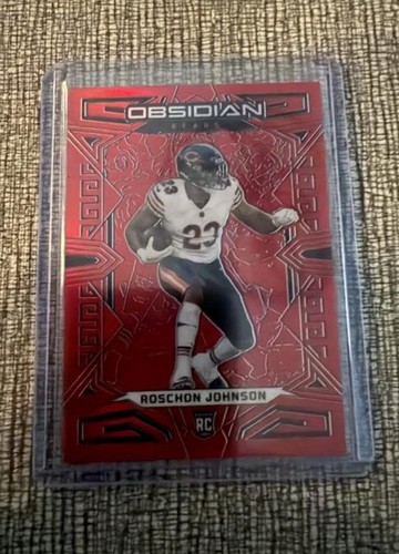 ROSCHON JOHNSON - Rookie /90 - 2023 Obsidian #114 - Int'l RED FLOOD E E - CHI