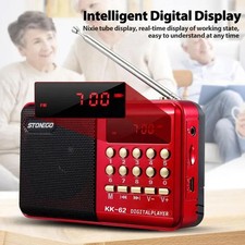Mini Portable Radio Handheld Rechargeable Digital Fm USB Tf Mp3