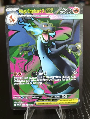 Mega Charizard X ex 109/094 Me02: Phantasmal Flames Holo READ