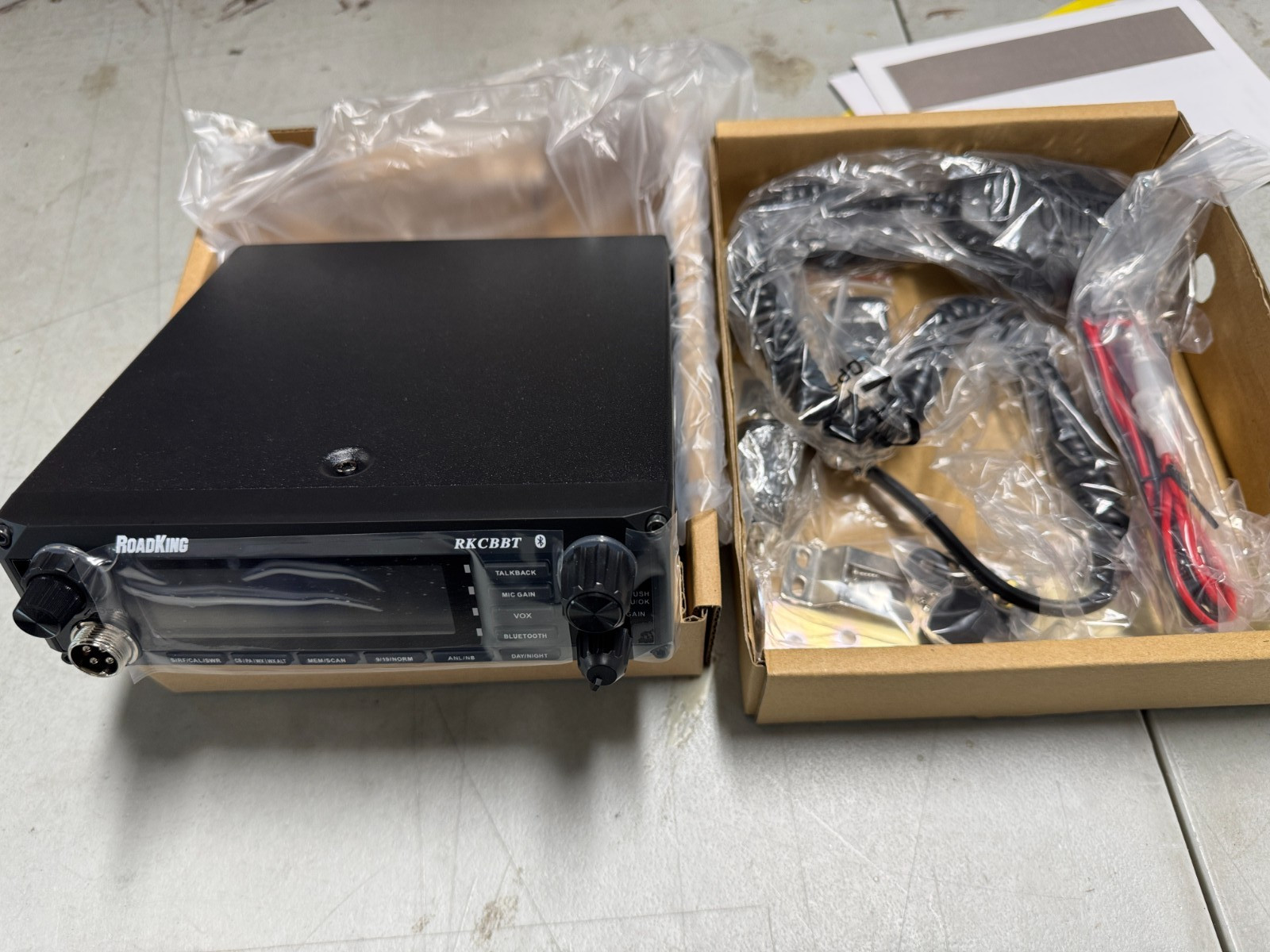 Uniden made Road King CB Radio with mic and all mounting accessories. Available Now for $50.00