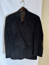 Vintage Ralph Lauren Mens Corduroy Jacket Blazer Brown W/Elbow Patches 2 Button