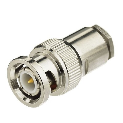 10 Pack BNC Male Plug Solder Clamp Connector Compatible with RG58 RG142 LMR195