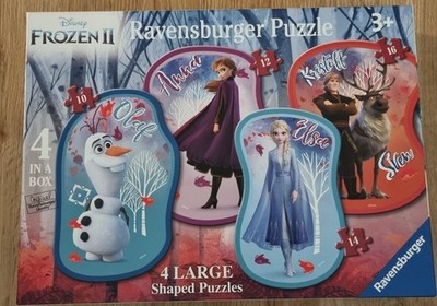 Ravensburger-Disney: Frozen II 2 4 große Formpuzzle komplett ab 3 Jahren