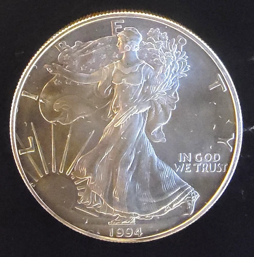 1994 American Eagle Toned Walking Liberty Bullion Vtg-0.999 Silver 1 Oz Coin 3n