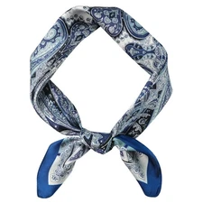 GERINLY Paisley Men Scarf Silk 27 Inch Head Scarfs Male Vintage Neckerchief f...