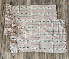 Ralph Lauren LILLIAN Evelyn Chintz Floral Striped Ruffled 2 King Pillowcases
