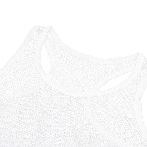 iEFiEL Herren Transparent Tank Top Unterhemd Ärmellos Muskelshirt Clubwear - 第 22/43 張圖片