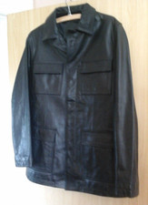 Ladies Red Herring Black Soft Leather Jacket 40 Inch Chest, Back 29 Inch