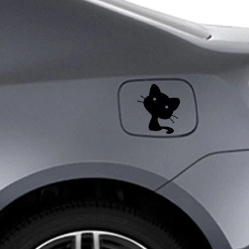 Cute Cat Vinyl Decal Sticker Macbook Trackpad laptop Car Window SUV smartphone - Image 3 of 4