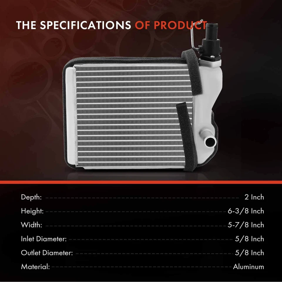 Núcleo de calefacción de climatización para camioneta Nissan Pathfinder 1987 1994-1995 D21 Infiniti M30 Foto 3 de 4